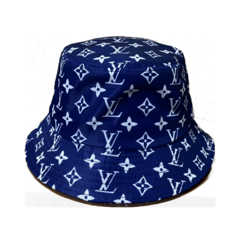 LV Monogram Blue Original Bucket Hat 081829
